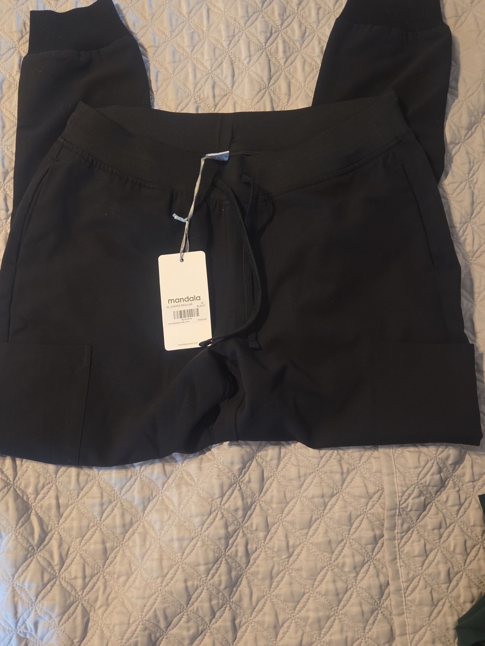 Mandala Black Women's Drawstring Shorts
